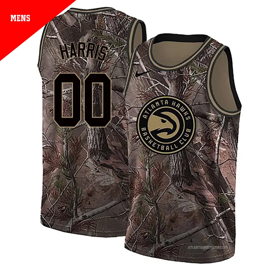 ＃00 Men's Kevon Harris Atlanta Hawks Camo Swingman Realtree Collection Jersey