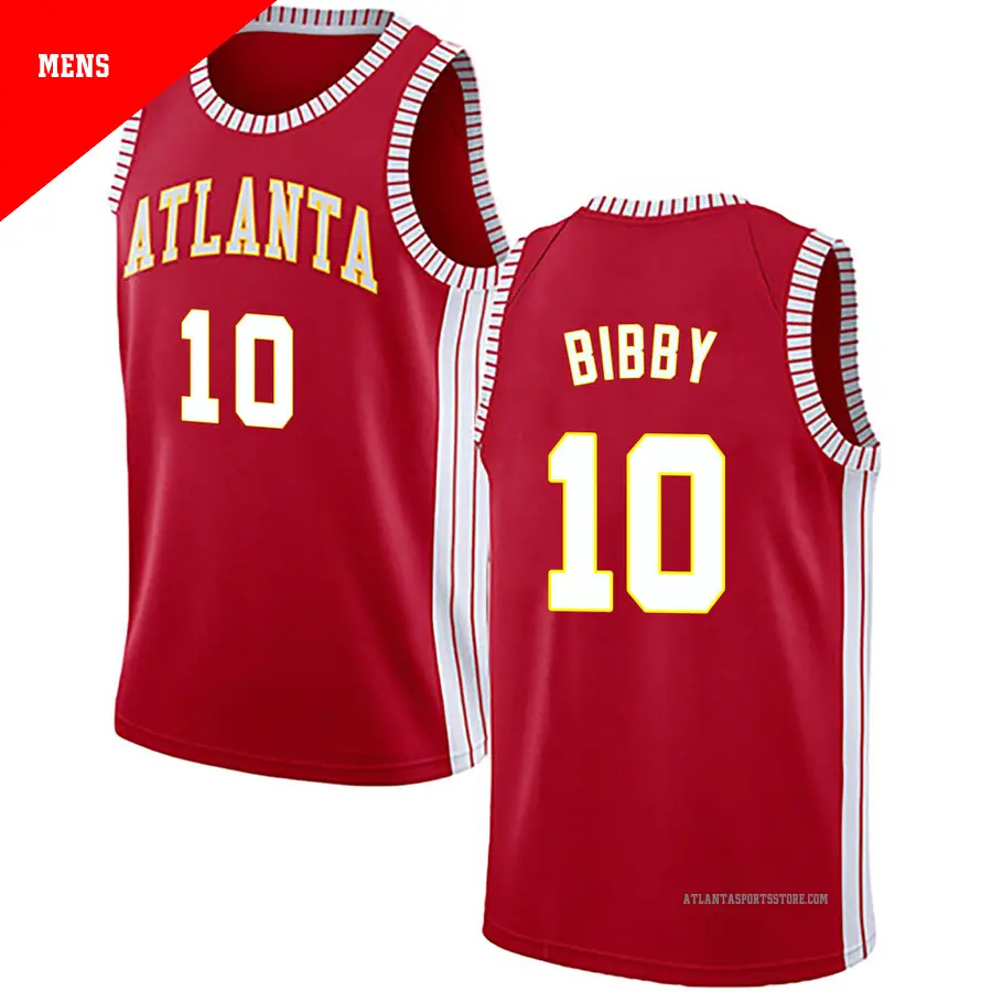 ＃10 Men's Mike Bibby Atlanta Hawks Red Swingman JerseyStatement Edition